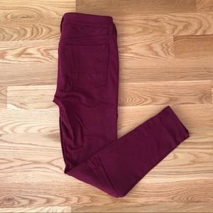 American Eagle Soft Maroon Jeans